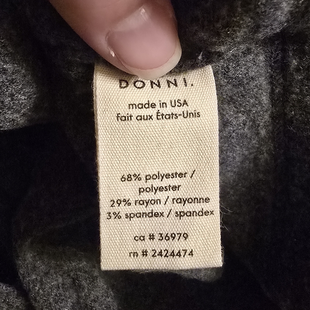 DONNI. Sweater Bra Top In Jet - Picture 5 of 5